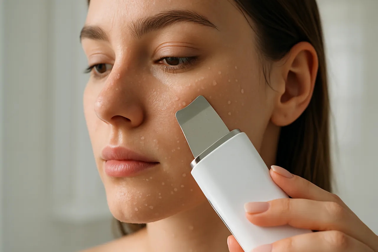 Jakie ruchy stosować podczas peelingu kawitacyjnego, aby uniknąć podrażnień?